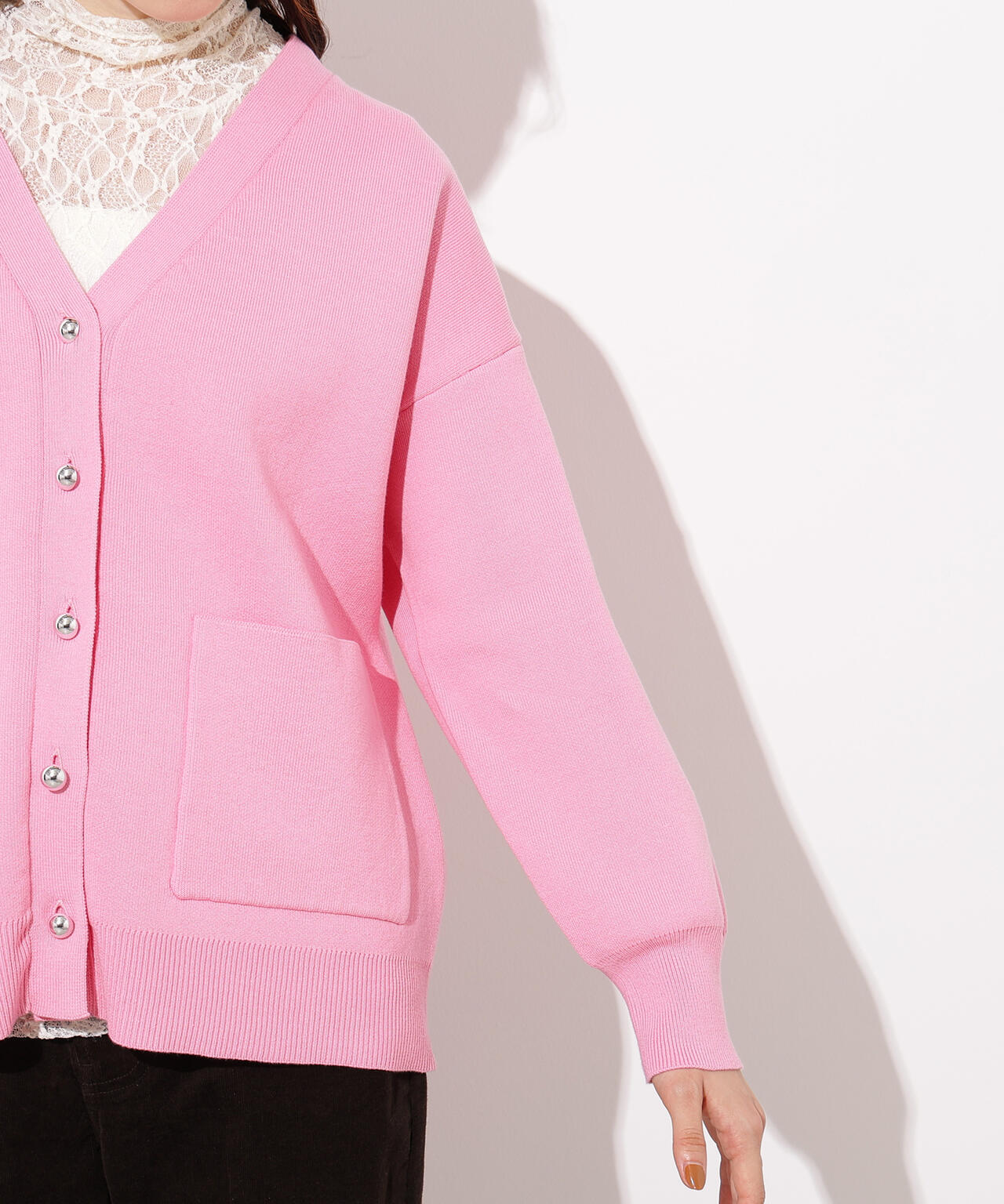 【小室安未さん着用】スウェットライクフォルムカーディガン