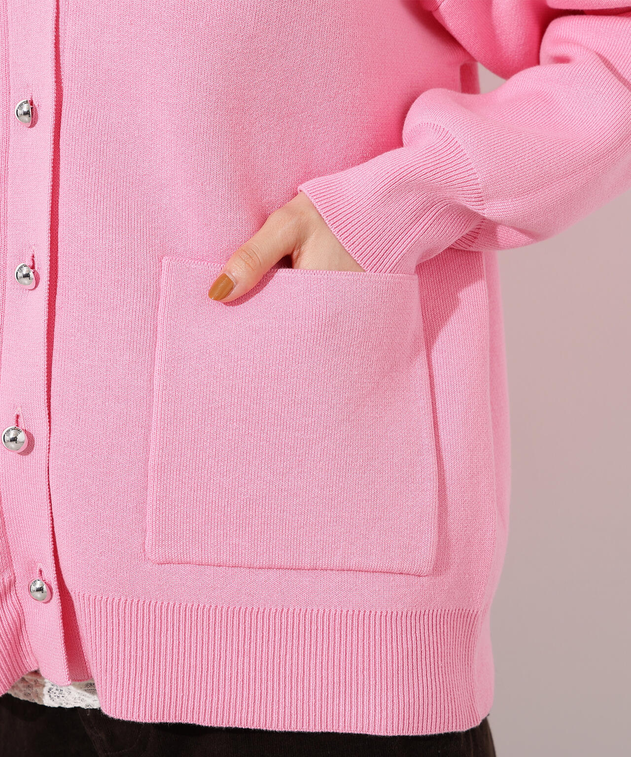 【小室安未さん着用】スウェットライクフォルムカーディガン