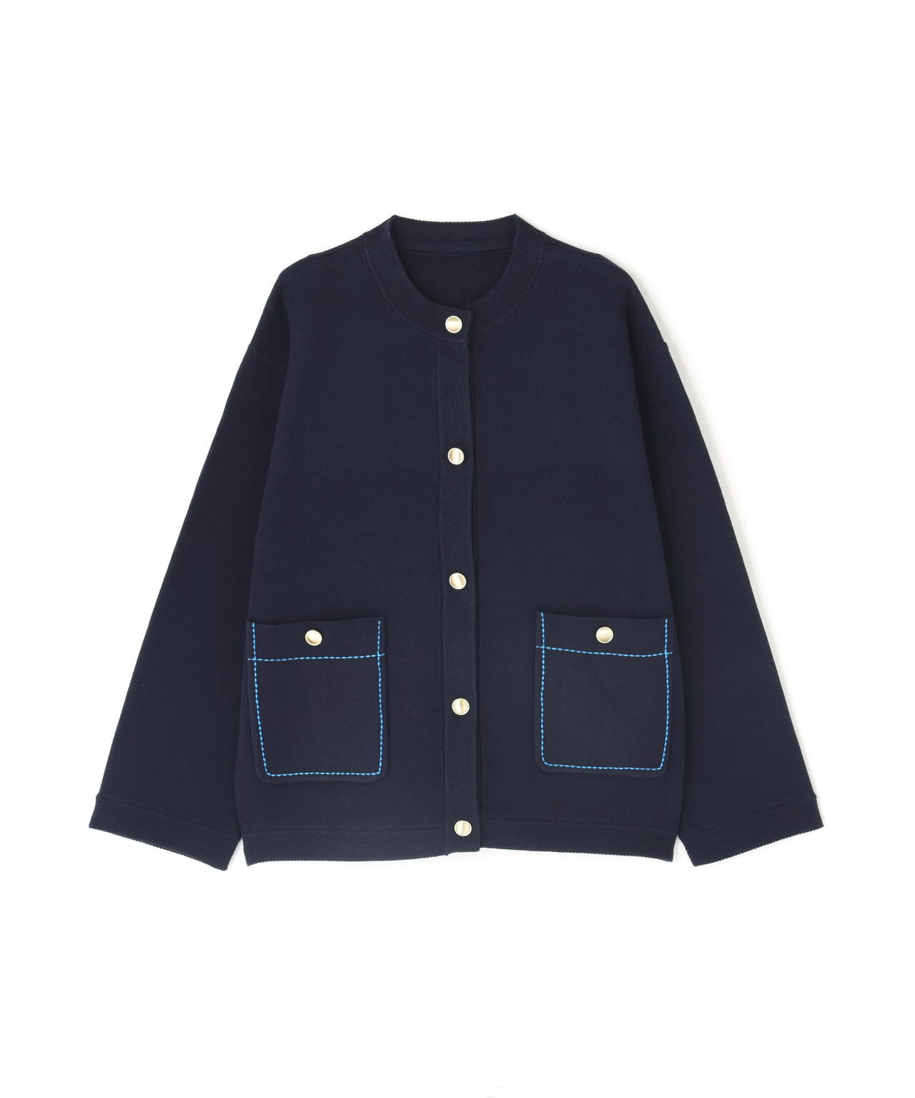 ミドル丈ニットジャケット