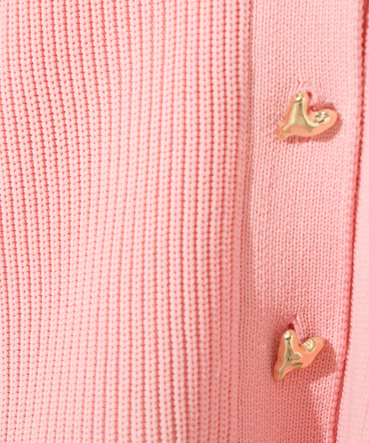 ニュアンスハートボタンカーディガン《ベリーブラウン:LUMINE・LUCUA・official site限定》