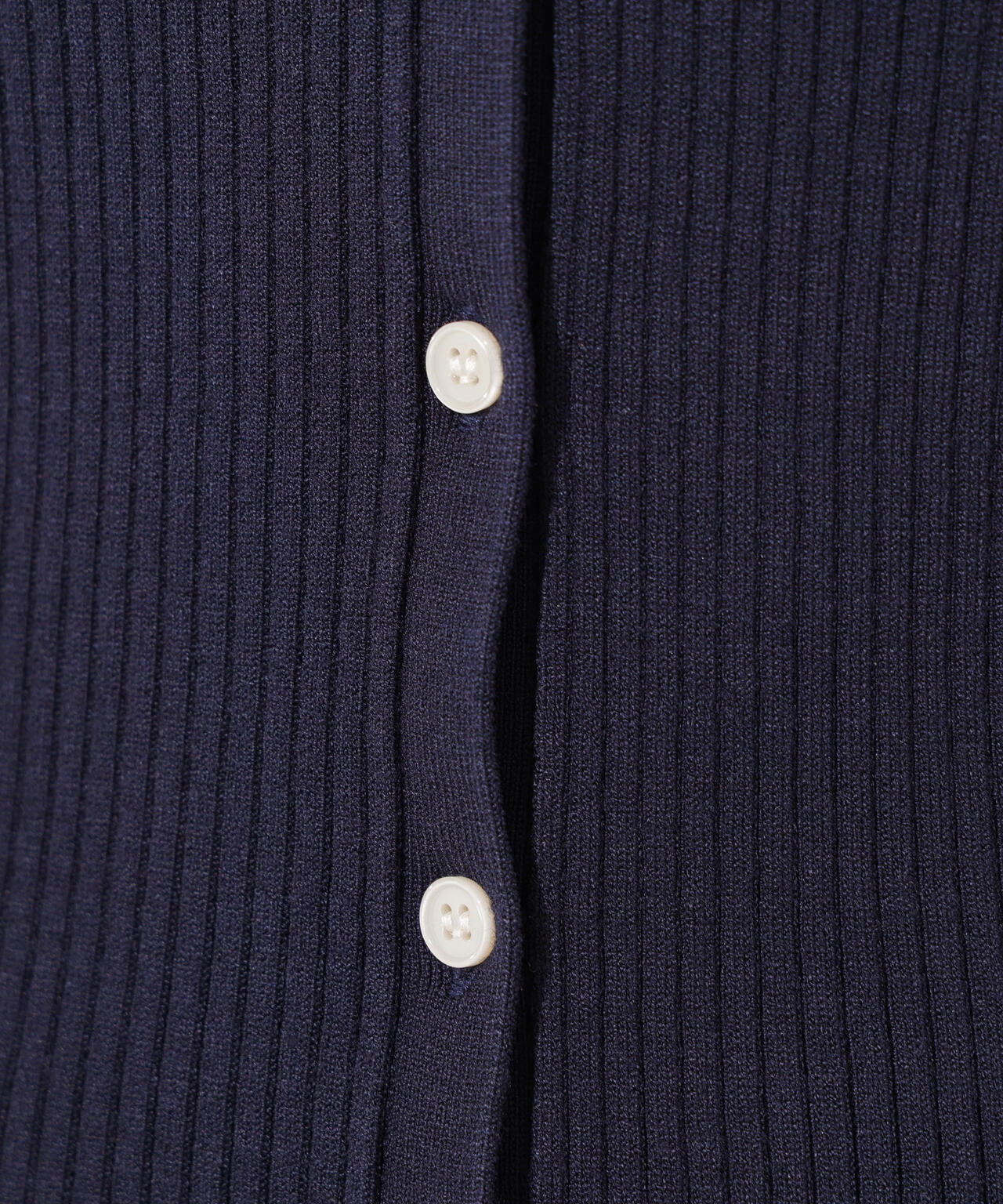 Vネックリブカーディガン