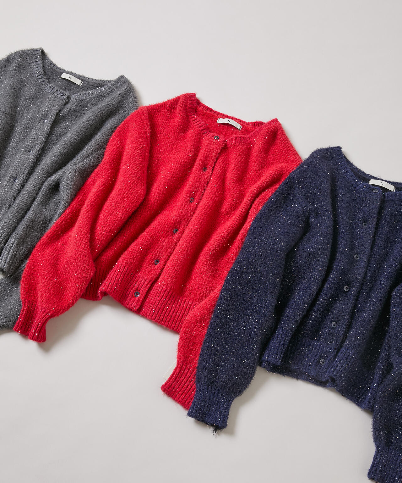 【小室安未さん着用】ビーズミックスヘアリーカーディガン