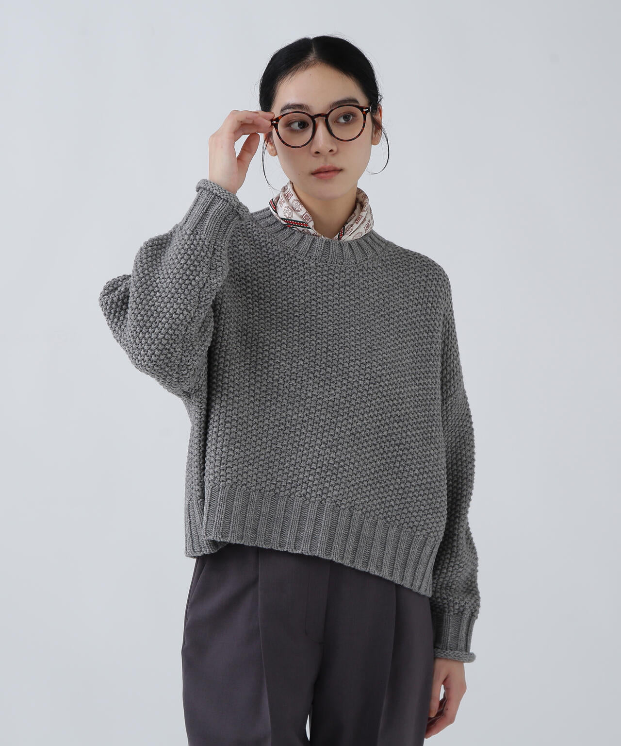 【好きを着て気分が高まる】鹿の子編みエフォートレスニット