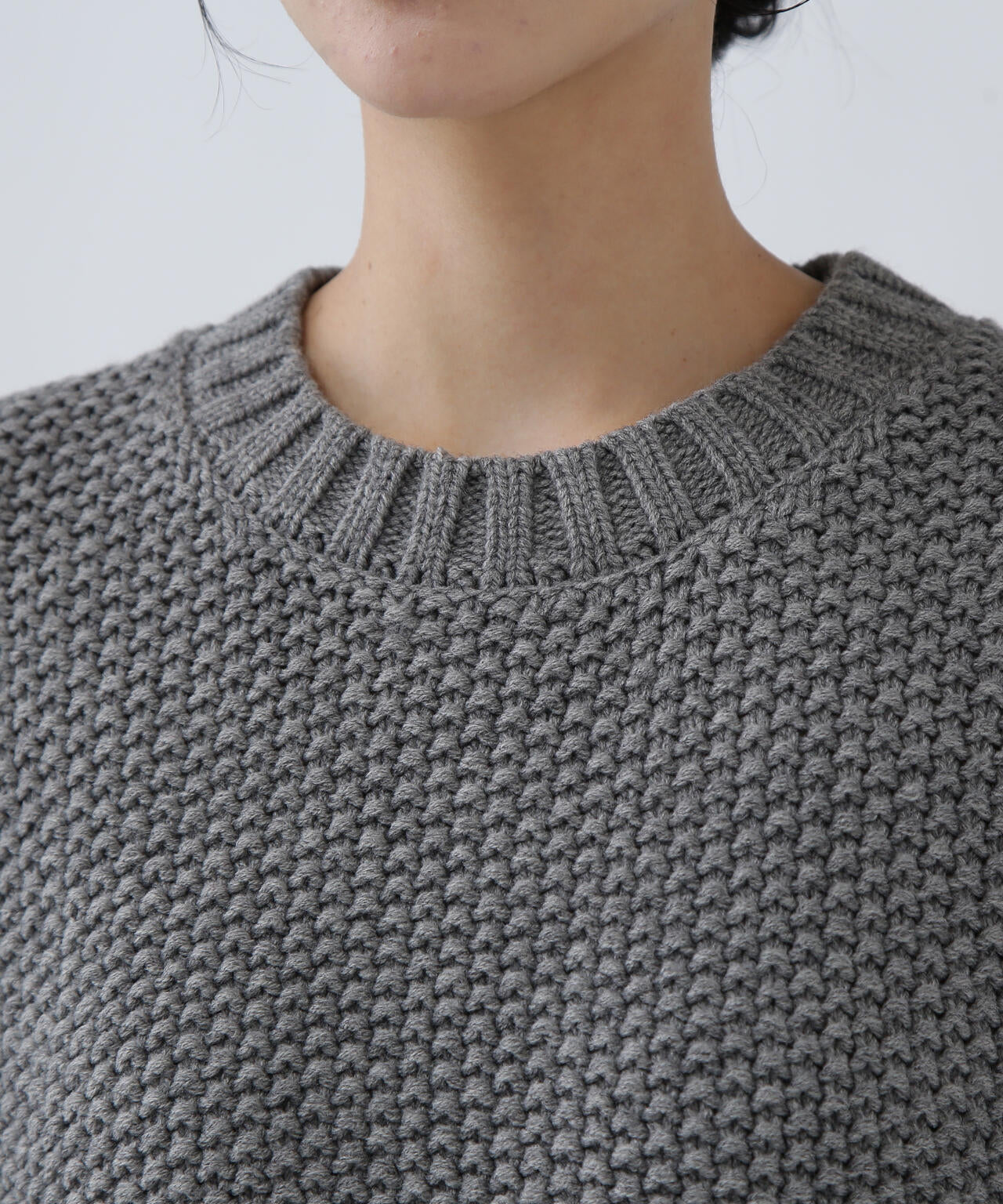 【好きを着て気分が高まる】鹿の子編みエフォートレスニット