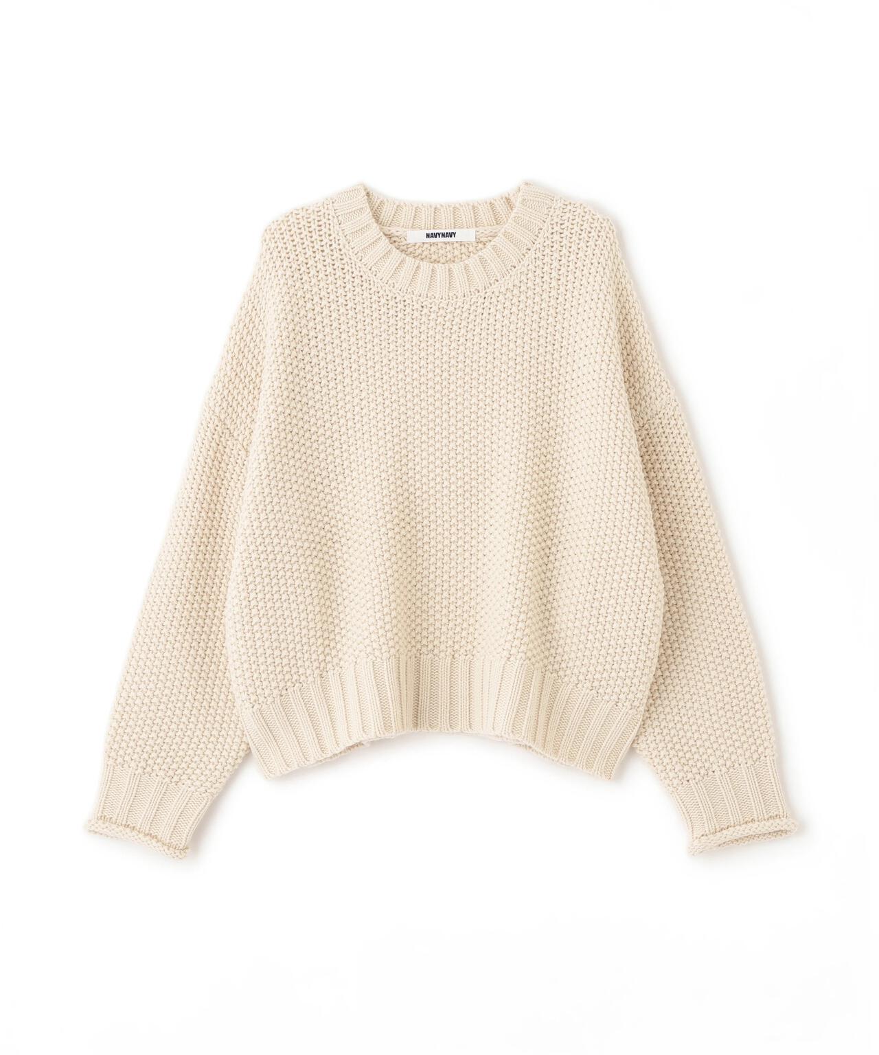 【好きを着て気分が高まる】鹿の子編みエフォートレスニット