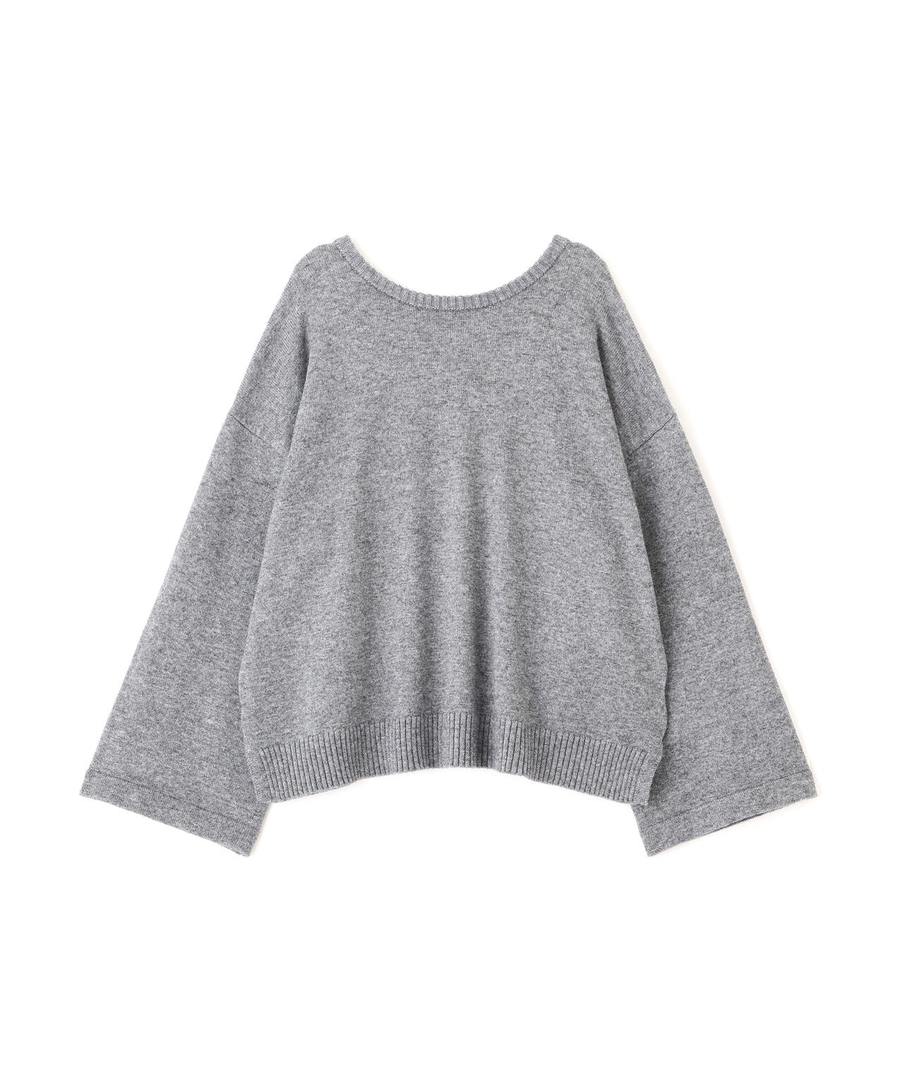 【ユーティリティー】洗えるウール混前後2WAYボクシーニット