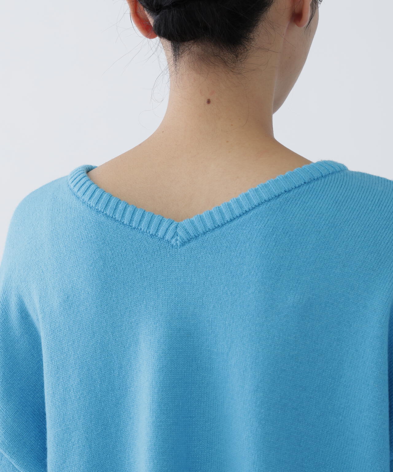 【ユーティリティー】洗えるウール混前後2WAYボクシーニット