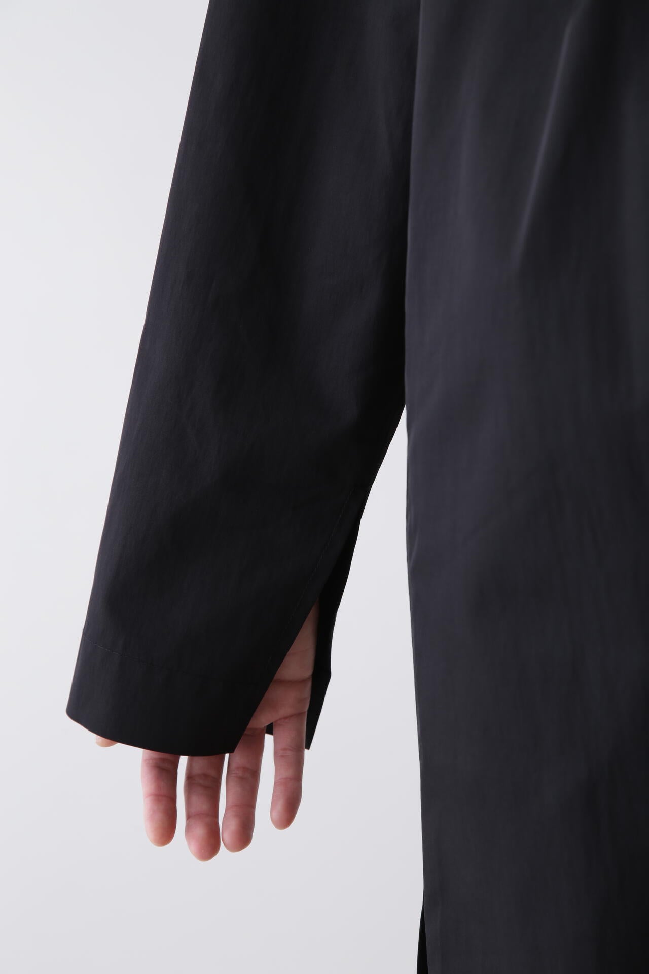 STUDIO NICHOLSON / ORG COTTON VISCOSE DROPPED SHOULDER DRESS