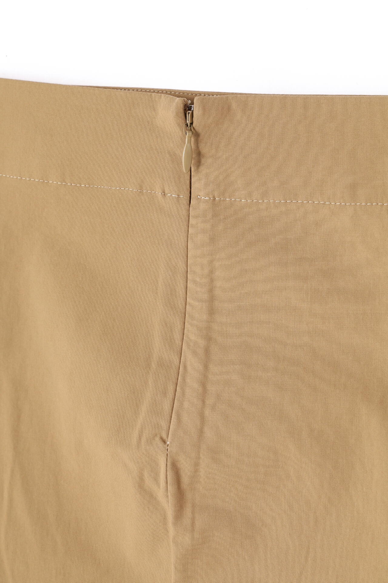 STUDIO NICHOLSON / POWDER COTTON SIDE PEPLUM SKIRT