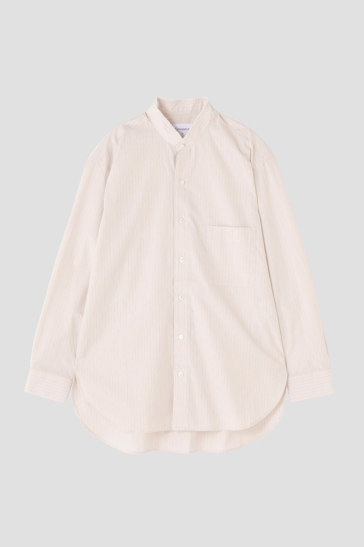 Cristaseya / HANDMADE MAO SHIRT WITH FRINGED COLLAR