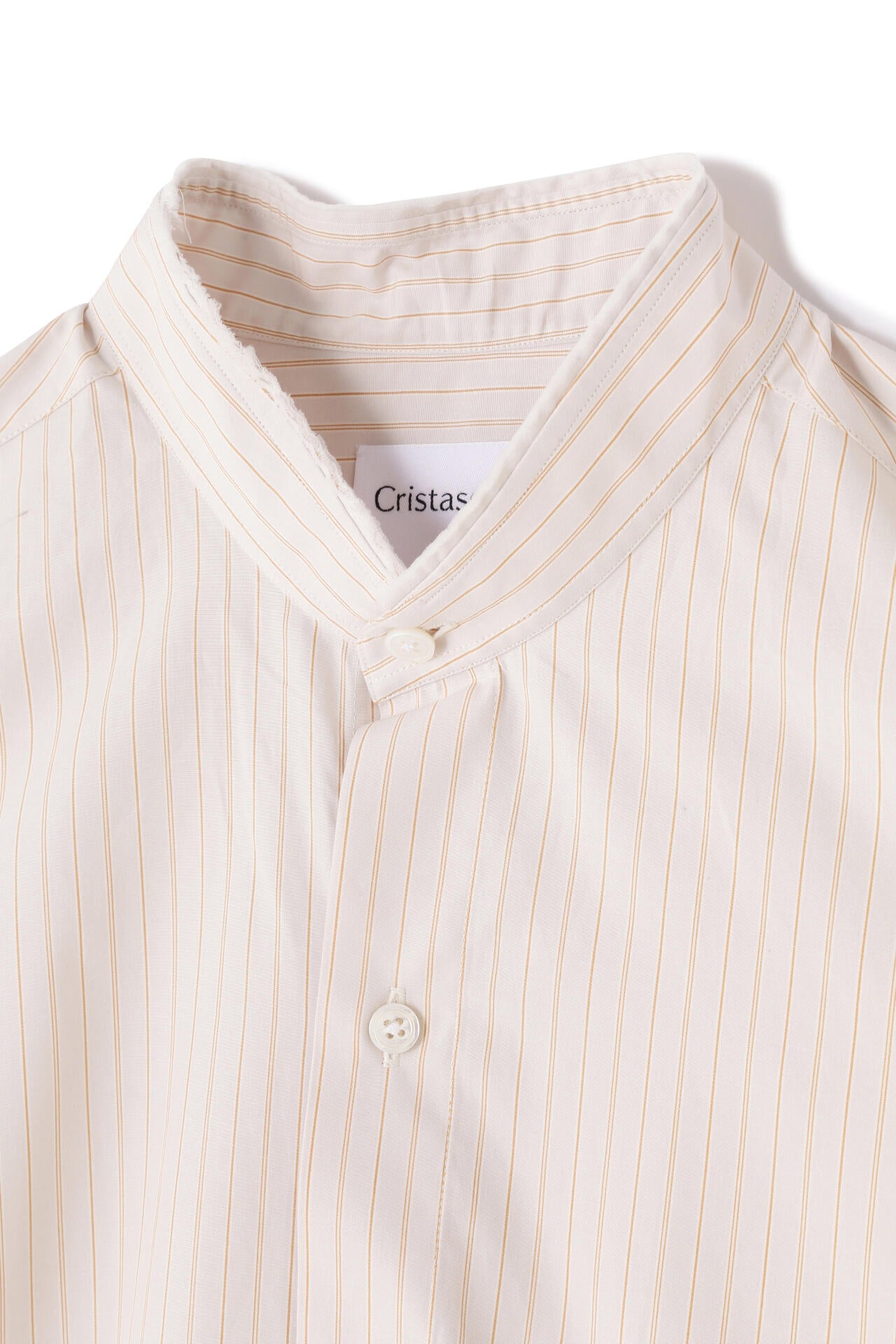 Cristaseya / HANDMADE MAO SHIRT WITH FRINGED COLLAR