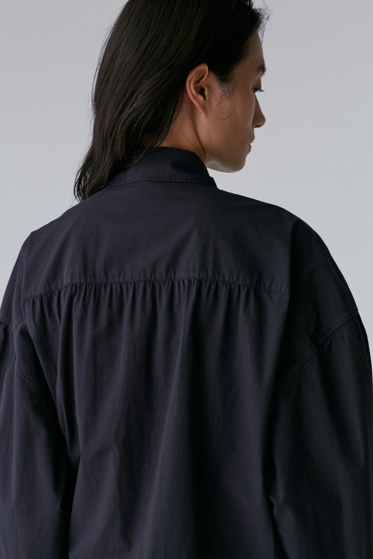 LEMAIRE / STRAIGHT COLLAR TWISTED DRESS