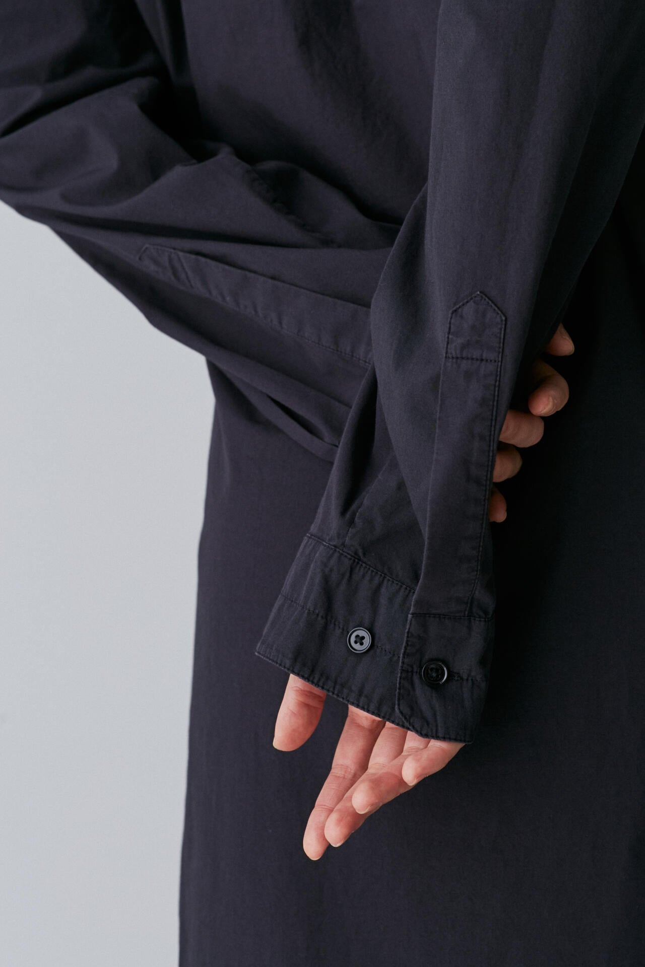 LEMAIRE / STRAIGHT COLLAR TWISTED DRESS