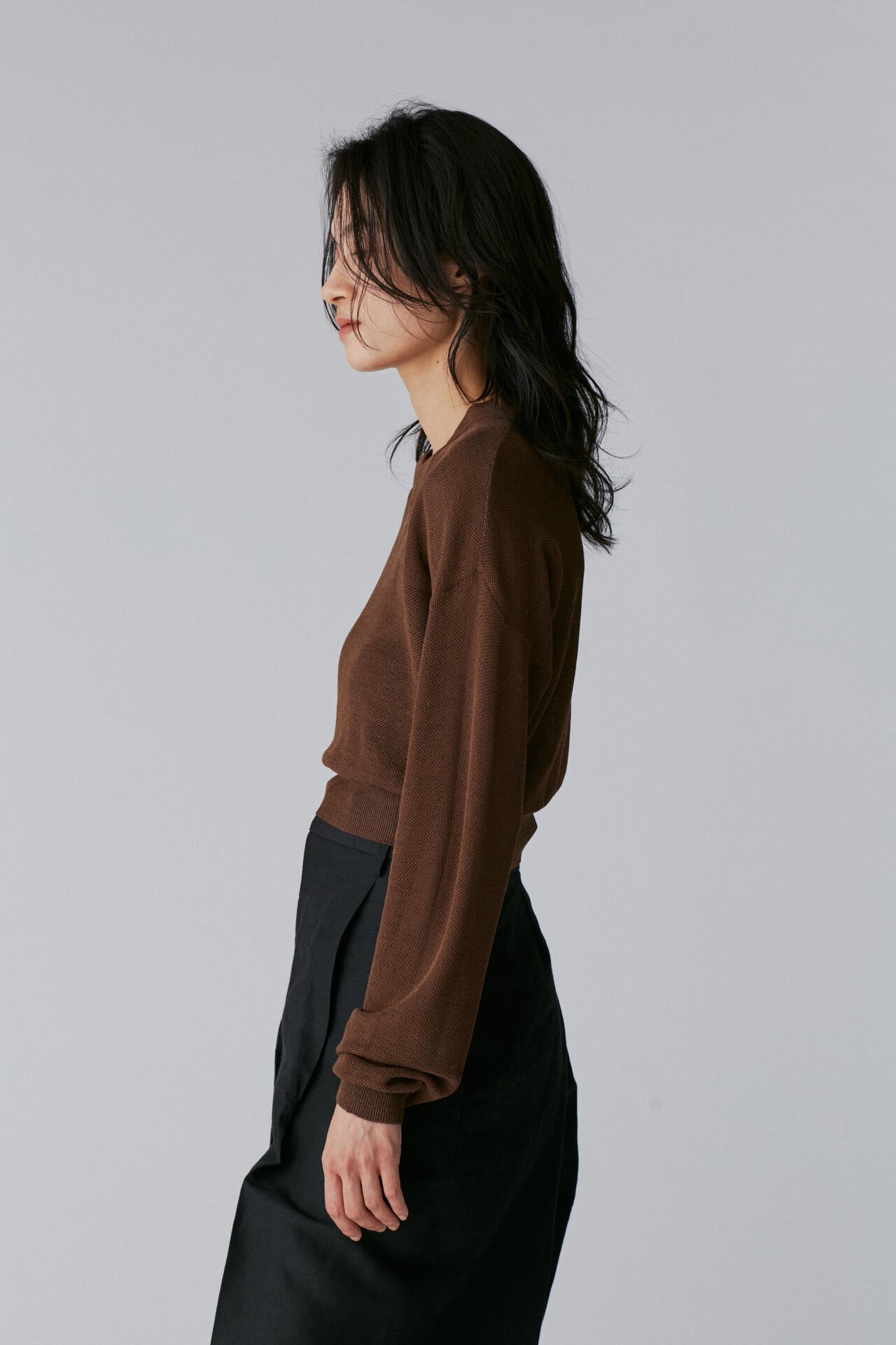 Cristaseya / SILK V NECK SWEATER