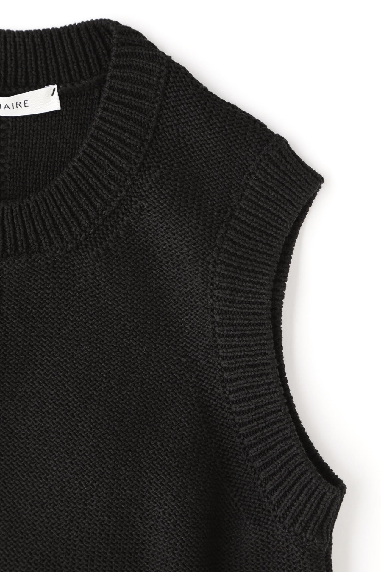 LEMAIRE / SLEEVELESS CROPPED SWEATER