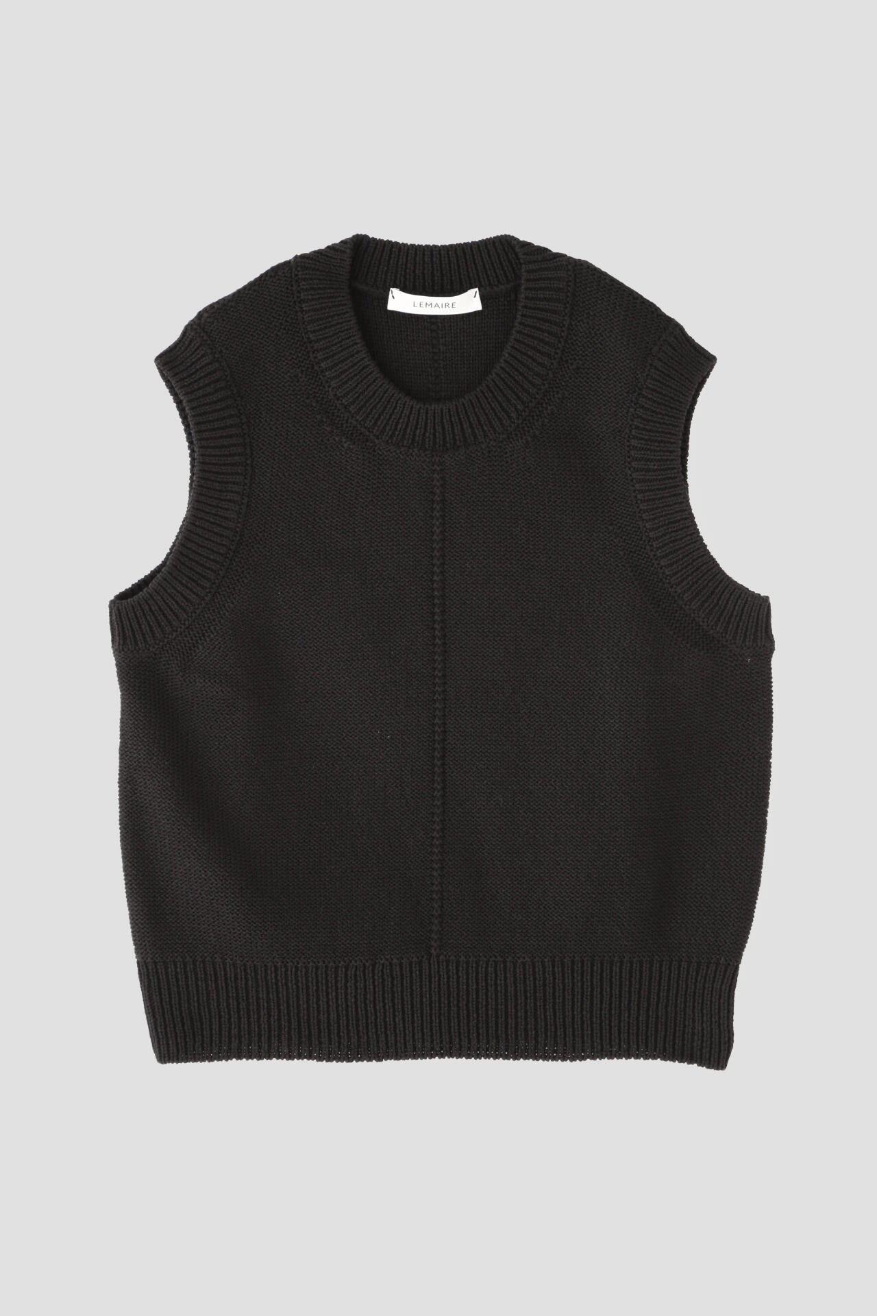 LEMAIRE / SLEEVELESS CROPPED SWEATER
