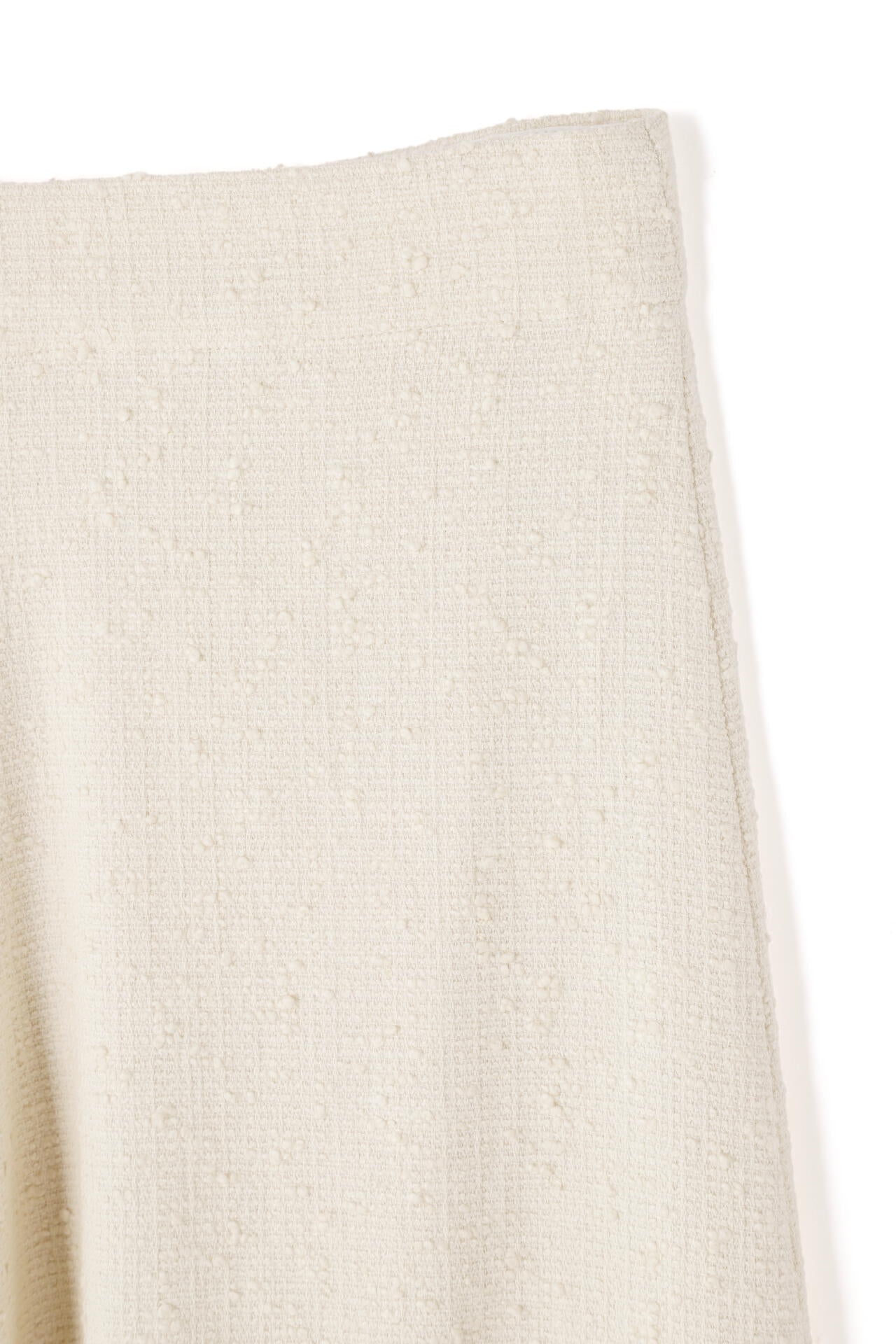STUDIO NICHOLSON / COTTON BOUCLE KICK FRONT SKIRT