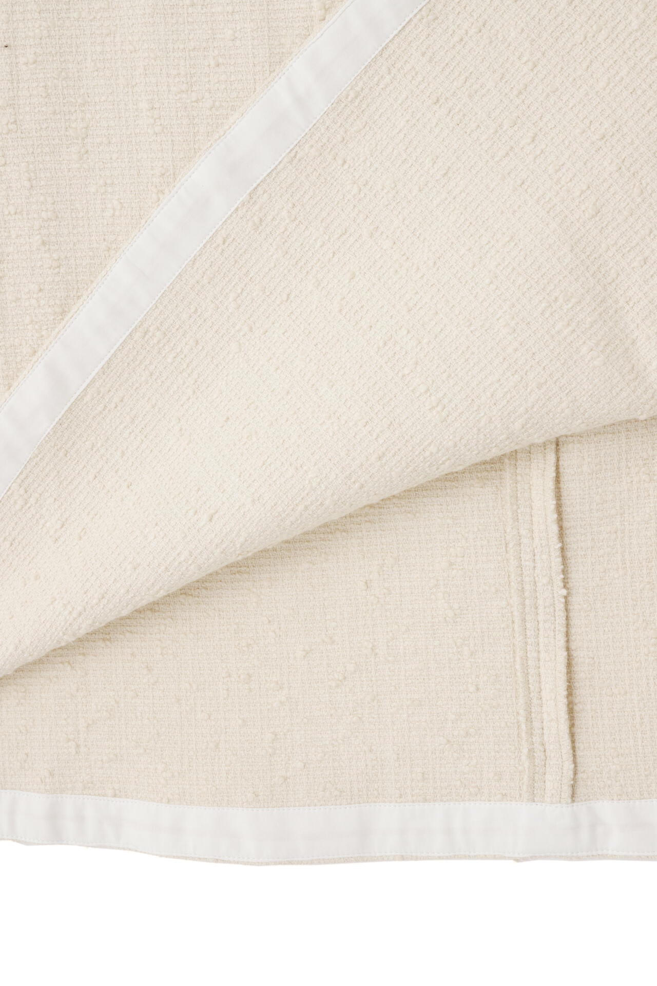 STUDIO NICHOLSON / COTTON BOUCLE KICK FRONT SKIRT