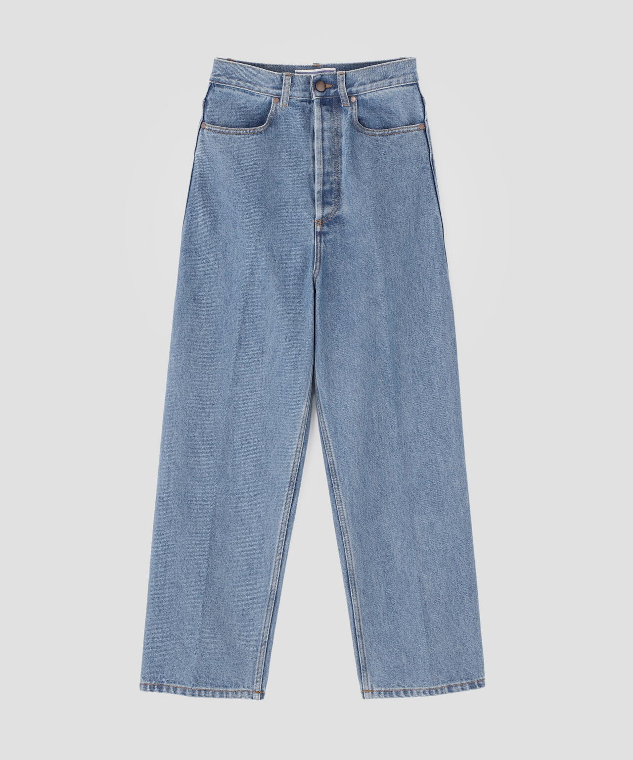 Cristaseya / BLEACHED DENIM HIGHWAISTED JEANS