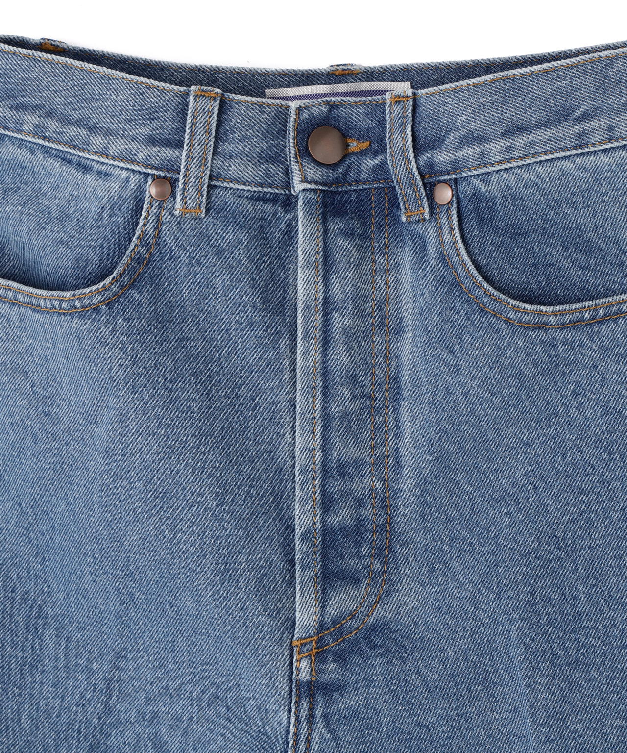 Cristaseya / BLEACHED DENIM HIGHWAISTED JEANS