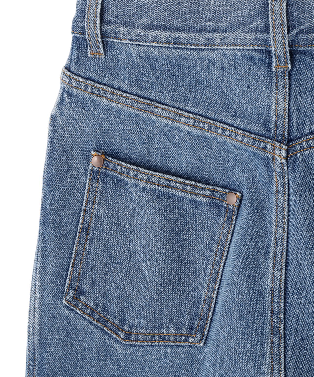 Cristaseya / BLEACHED DENIM HIGHWAISTED JEANS