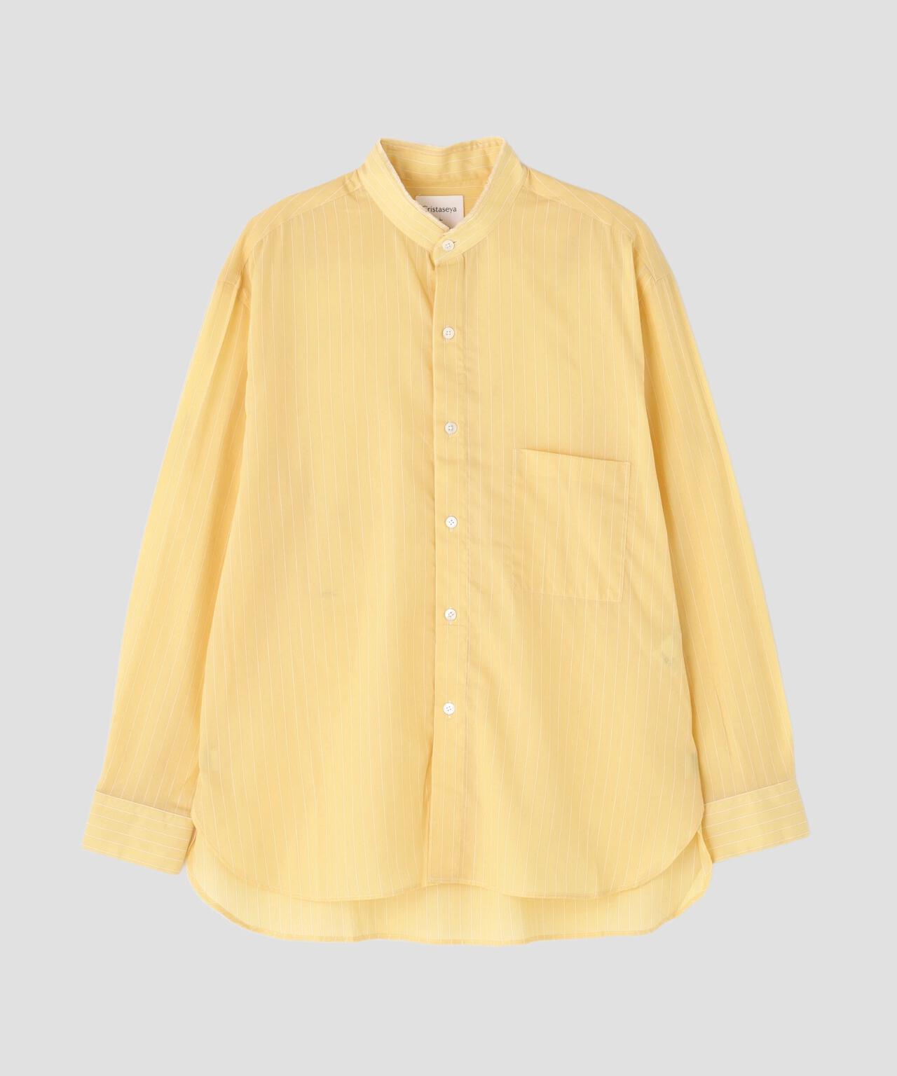Cristaseya / HANDMADE FRINGED MAO COLLAR SHIRT