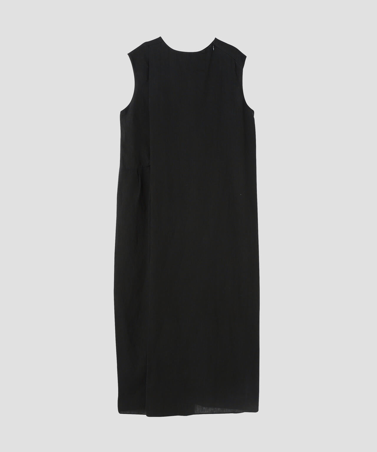 ATON / NATURAL DYED LINEN LAWN TUCKED DRESS