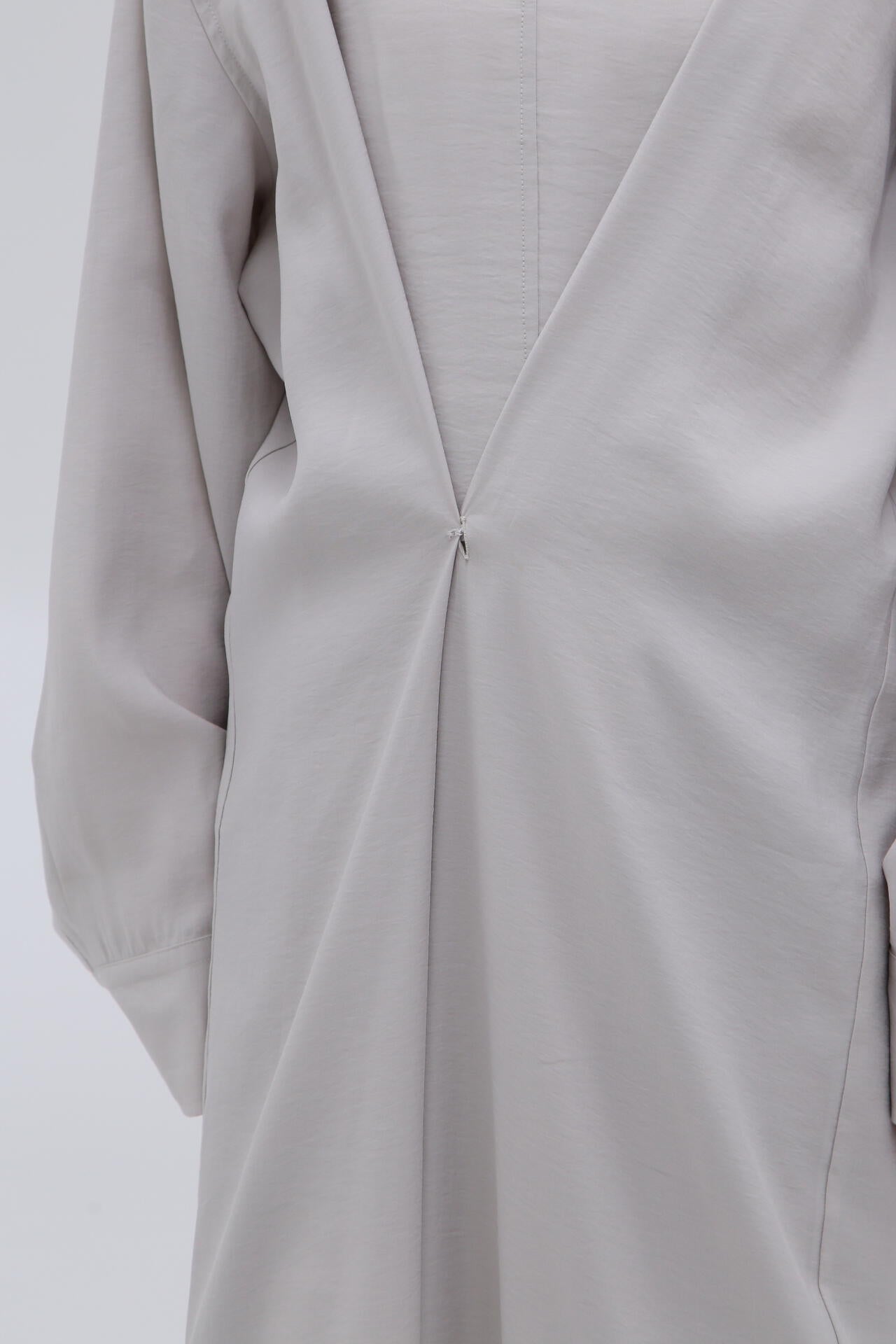 STUDIO NICHOLSON / MODAL HABOTAI ASSYMETRIC FOLD FRONT DRESS