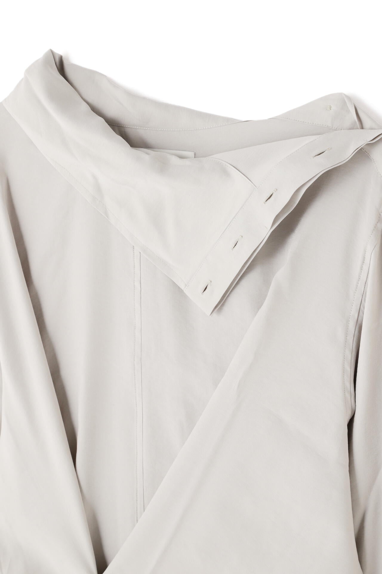 STUDIO NICHOLSON / MODAL HABOTAI ASSYMETRIC FOLD FRONT DRESS