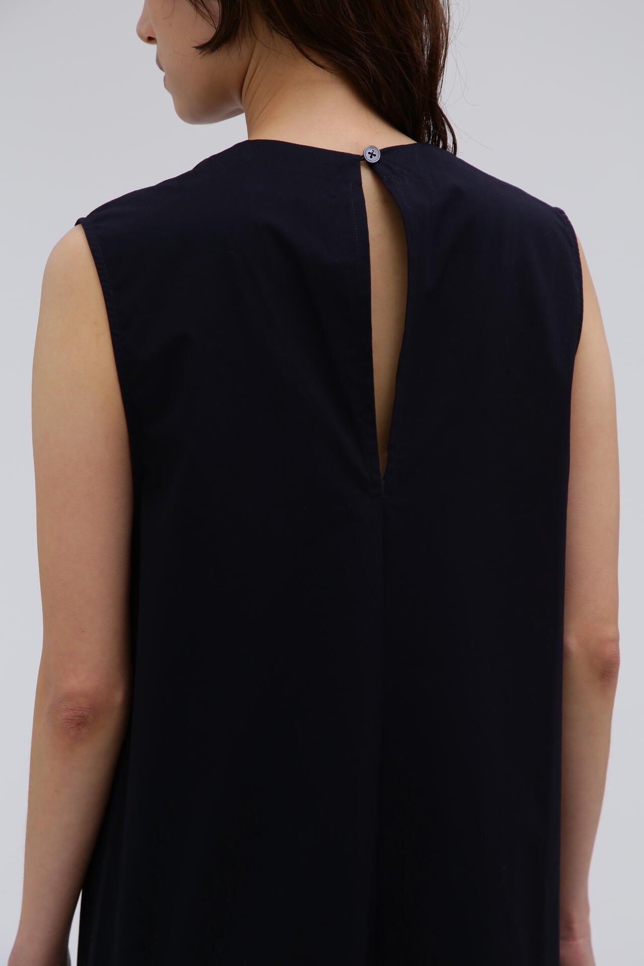 STUDIO NICHOLSON / LW NOISY COTTON SLEEVLESS DRESS
