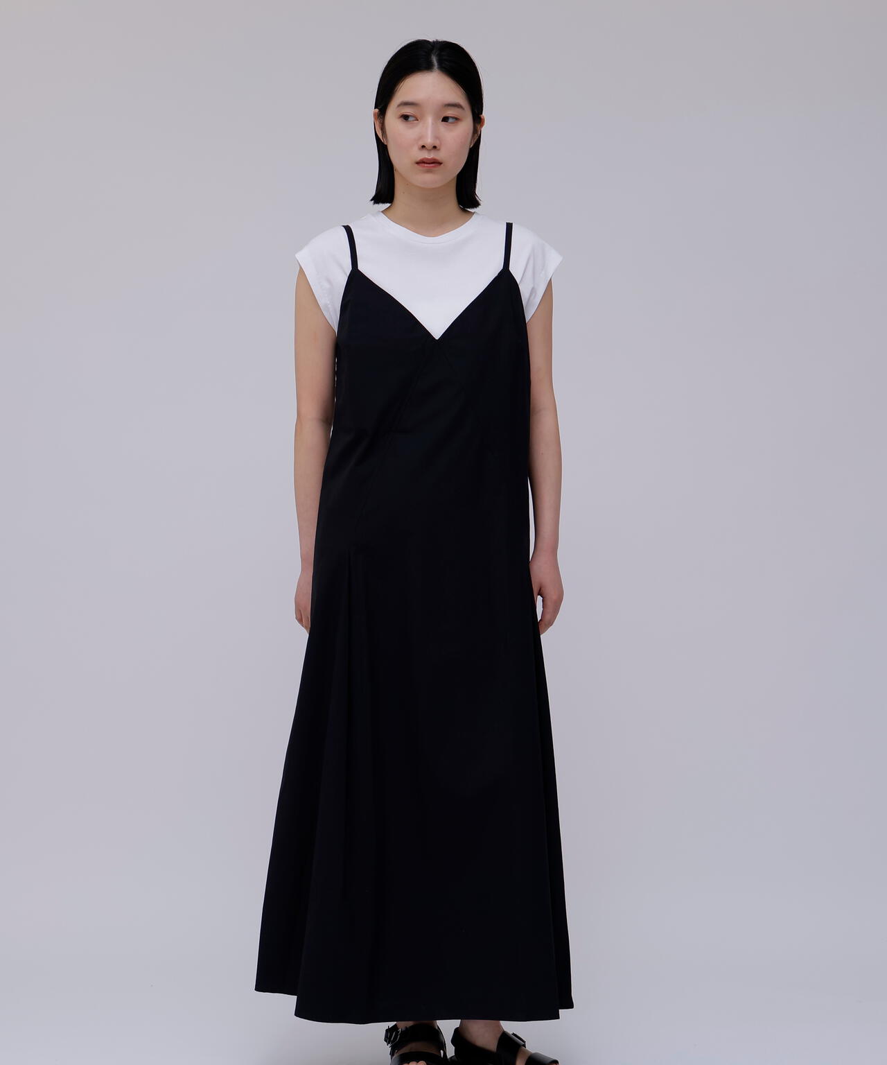 STUDIO NICHOLSON / LW NOISY COTTON SLIP DRESS
