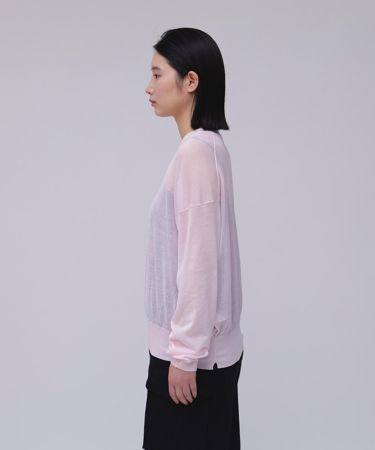 ATON / COMPACT COTTON CREWNECK SWEATER