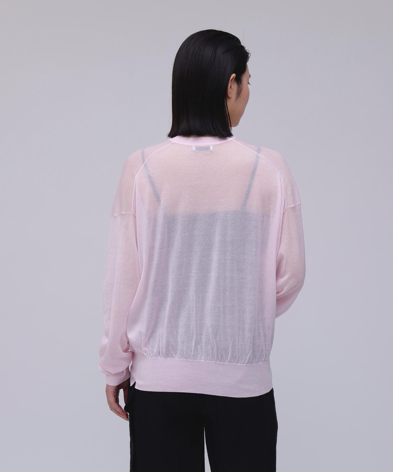 ATON / COMPACT COTTON CREWNECK SWEATER