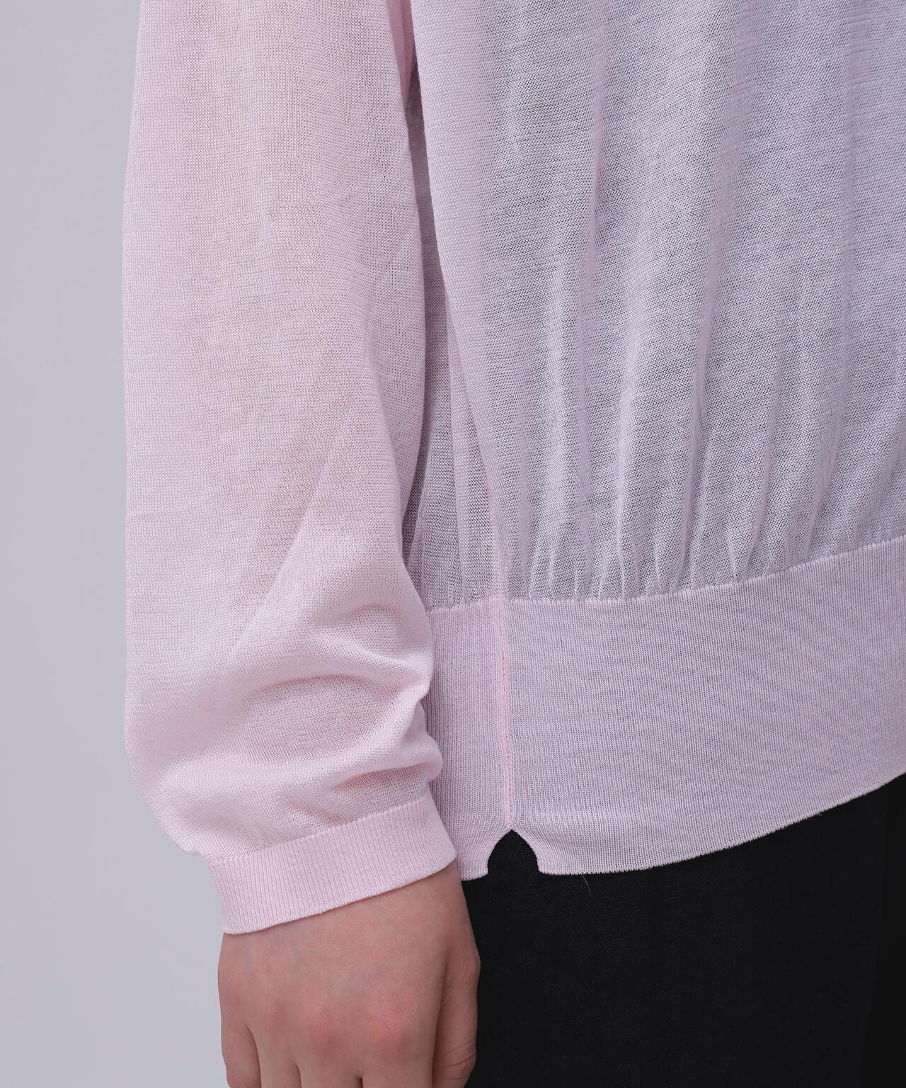ATON / COMPACT COTTON CREWNECK SWEATER