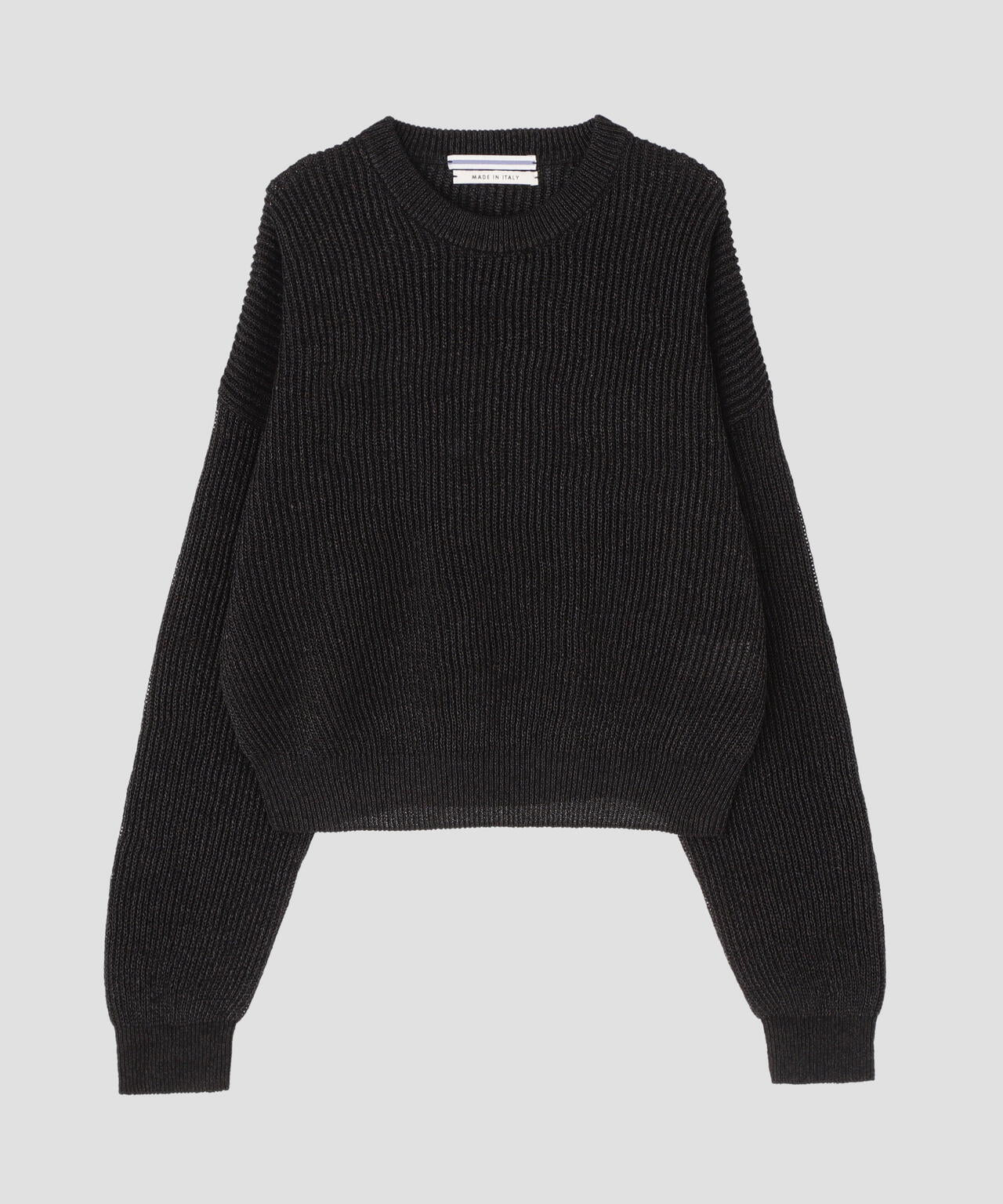 Cristaseya / WASHI PAPER DROPSHOULDER CROPPED SWEATER