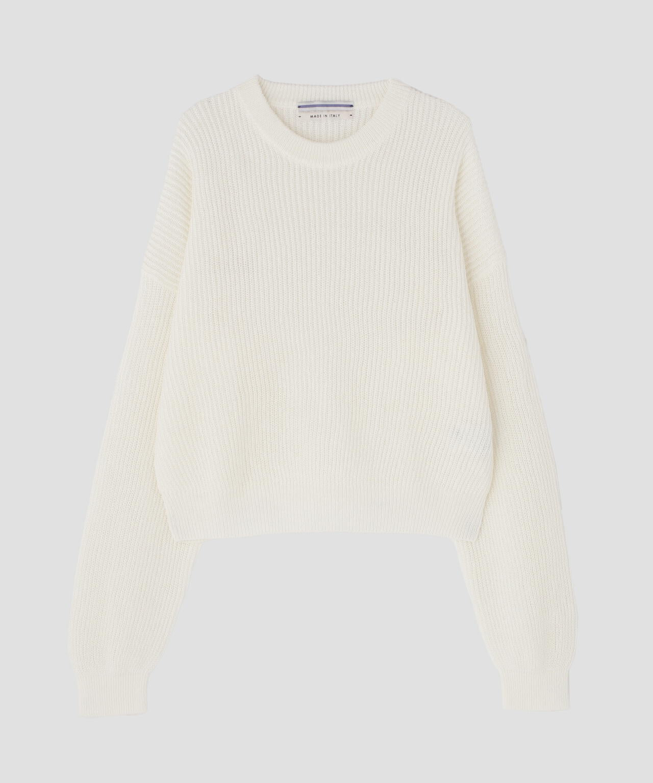 Cristaseya / WASHI PAPER DROPSHOULDER CROPPED SWEATER