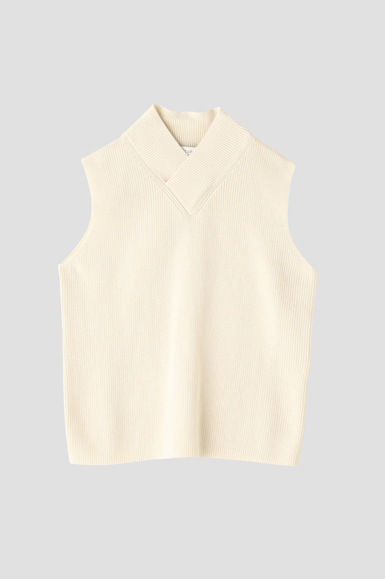 STUDIO NICHOLSON / DRY COTTON RIB 7G VEST