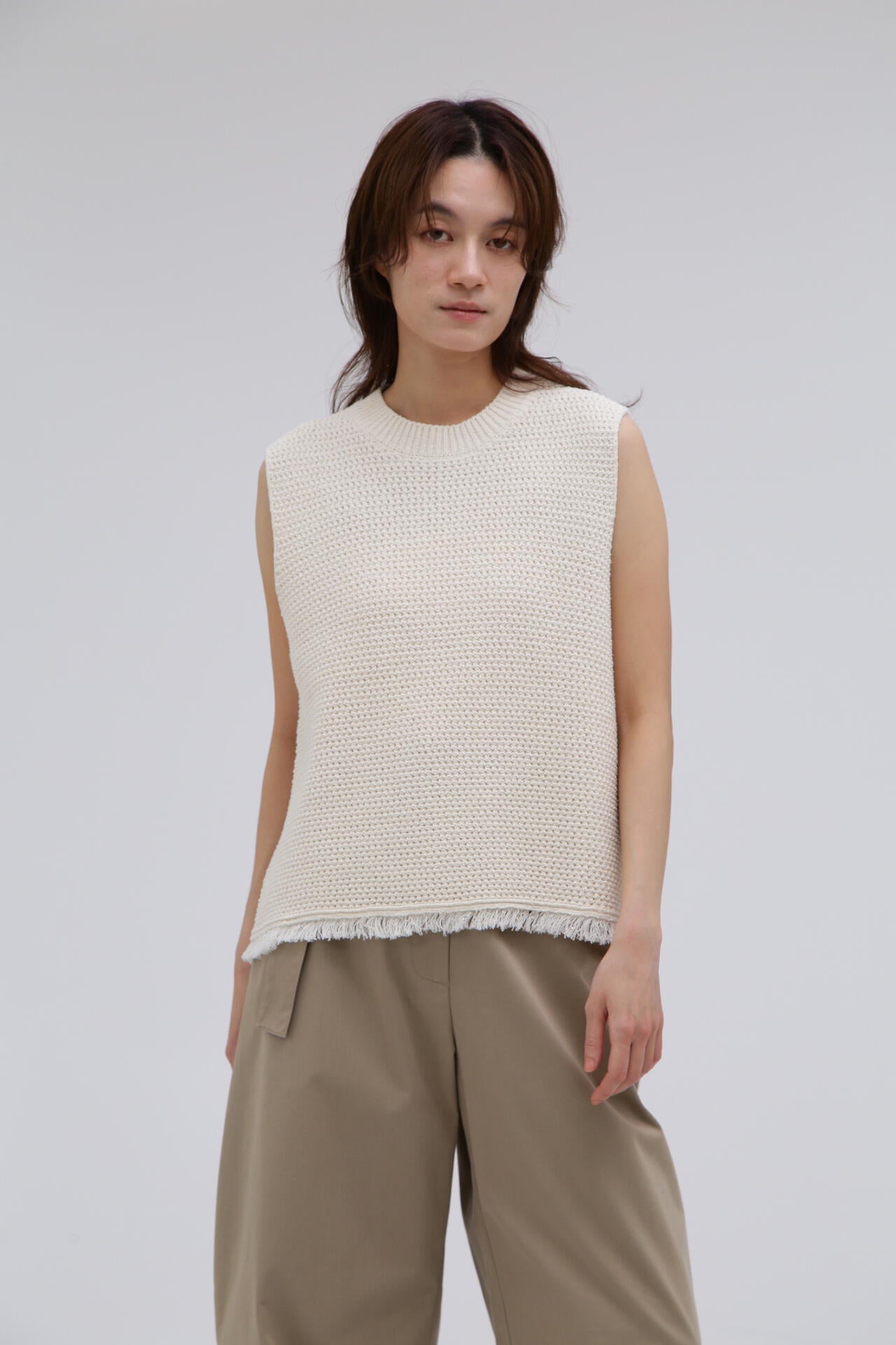 STUDIO NICHOLSON / TEXTURED COTTON 5G VEST