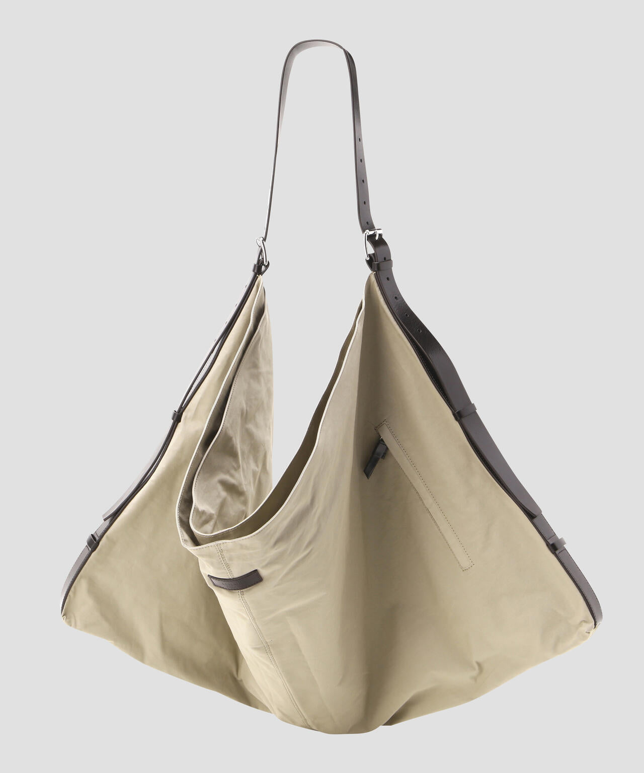 LEMAIRE / WASHED COTTON BACHETTE FLAG HOBO BAG