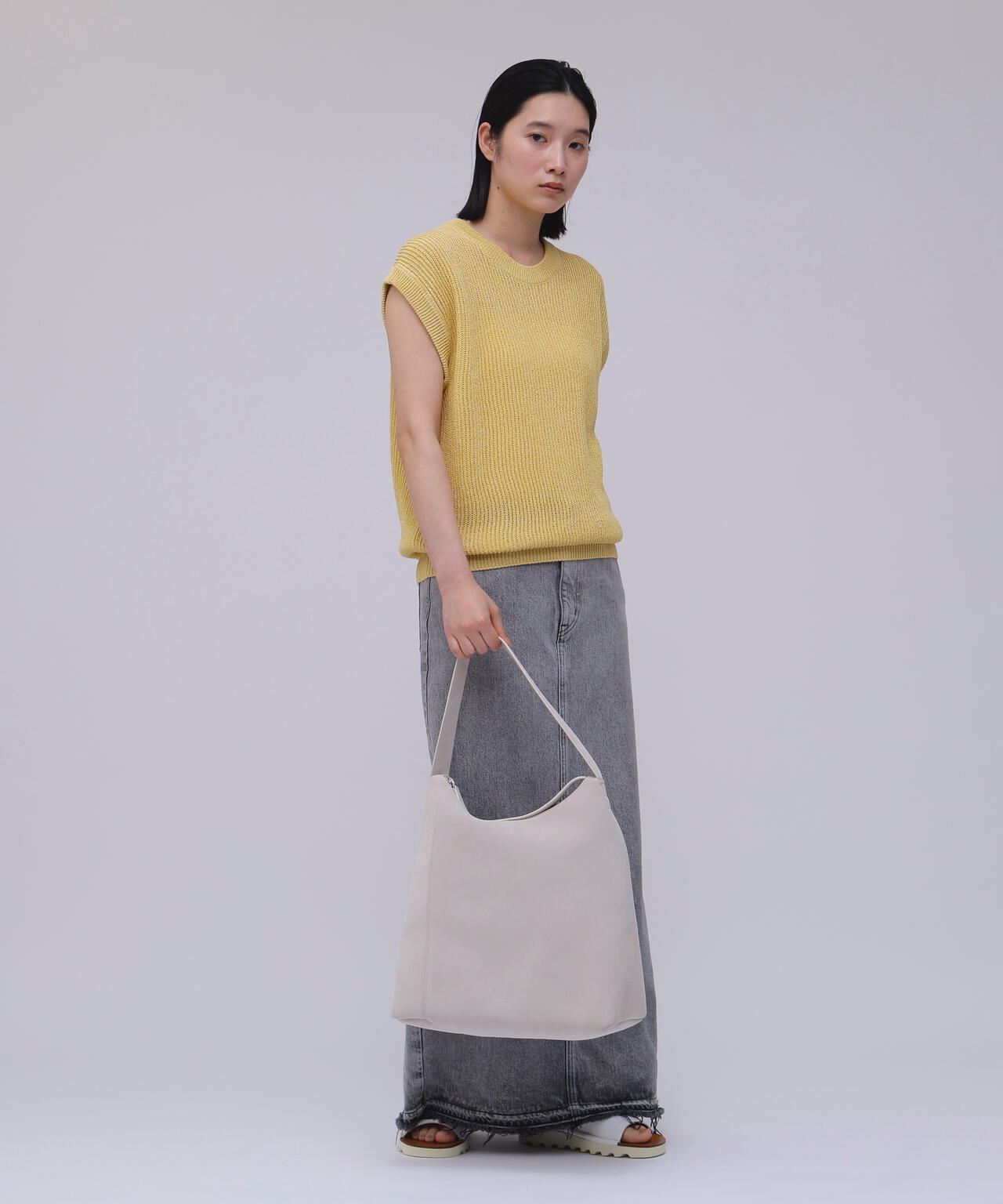 STUDIO NICHOLSON / VESUVIO SUEDE HOBO BAG