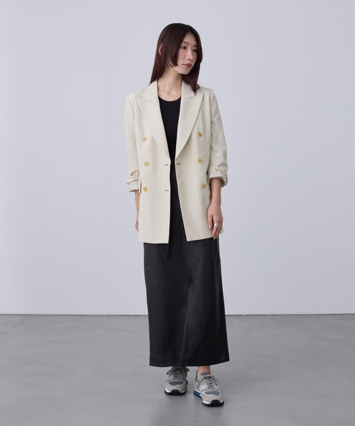 blurhms / WOOL GABARDINE DOUBLE-BREASTED JACKET