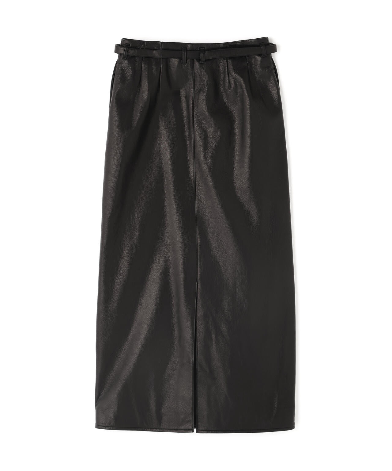 blurhms / STEER LEATHER BELTED SKIRT