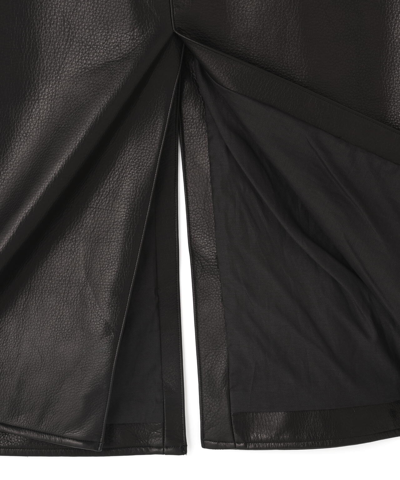 blurhms / STEER LEATHER BELTED SKIRT