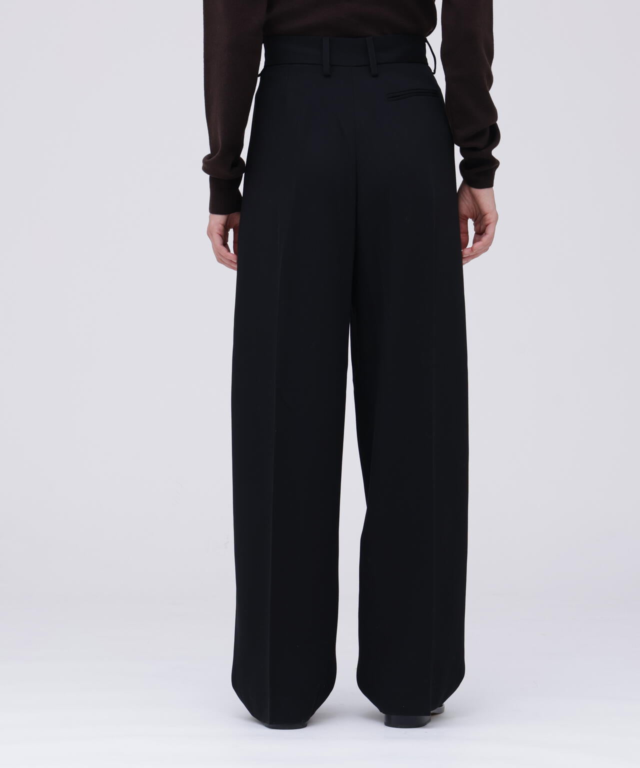 Cristaseya / DOUBLE PLEATED WIDE PANTS