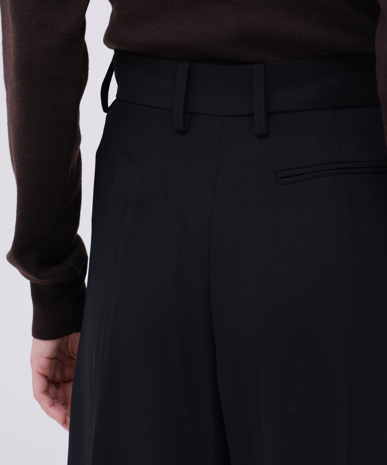 Cristaseya / DOUBLE PLEATED WIDE PANTS
