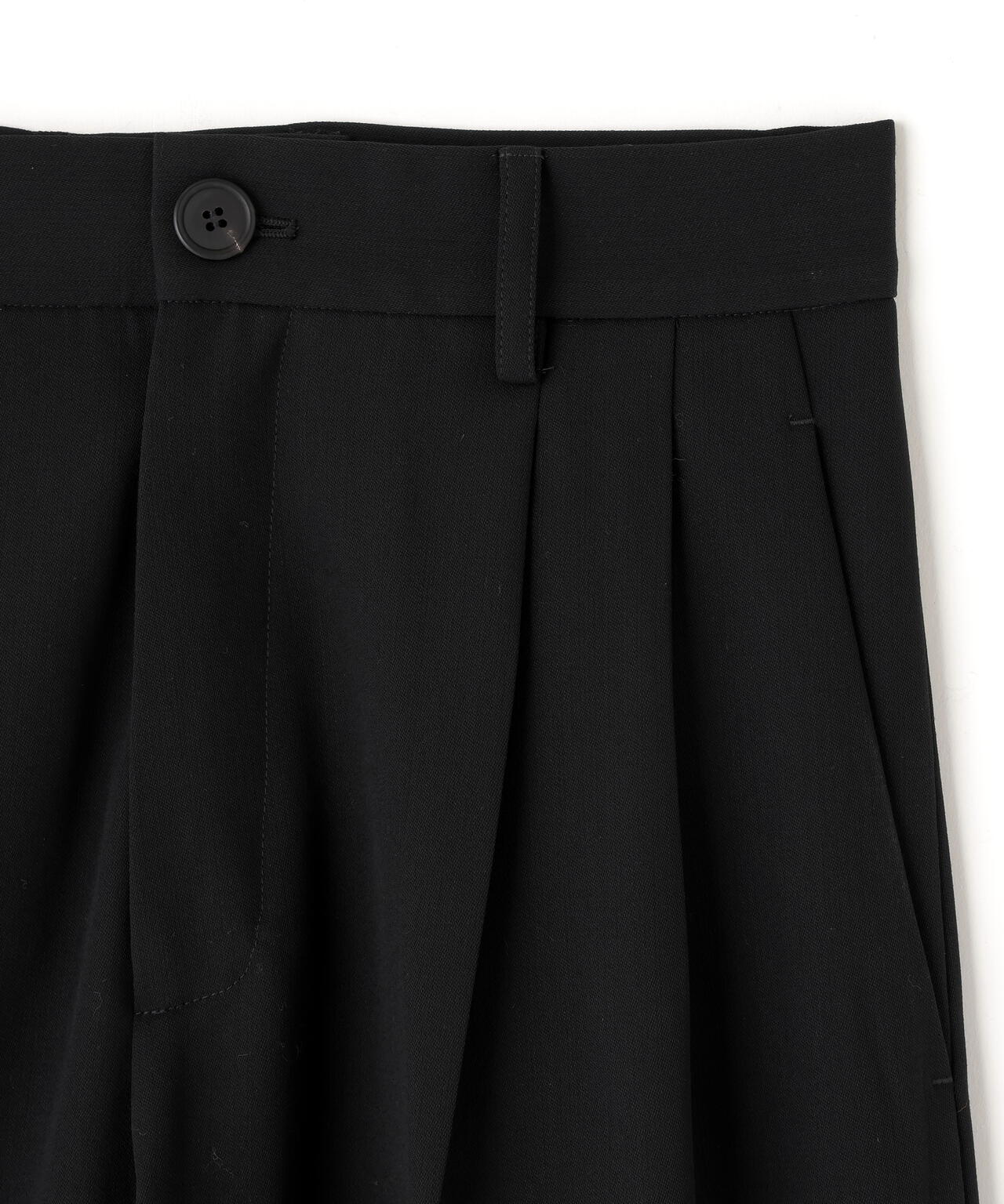 Cristaseya / DOUBLE PLEATED WIDE PANTS