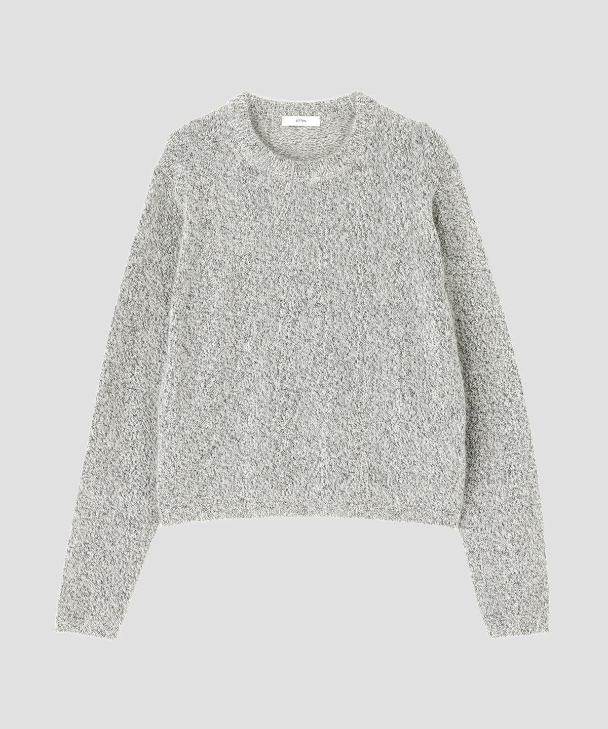 ATON / ALPACA SILK CREWNECK SWEATER