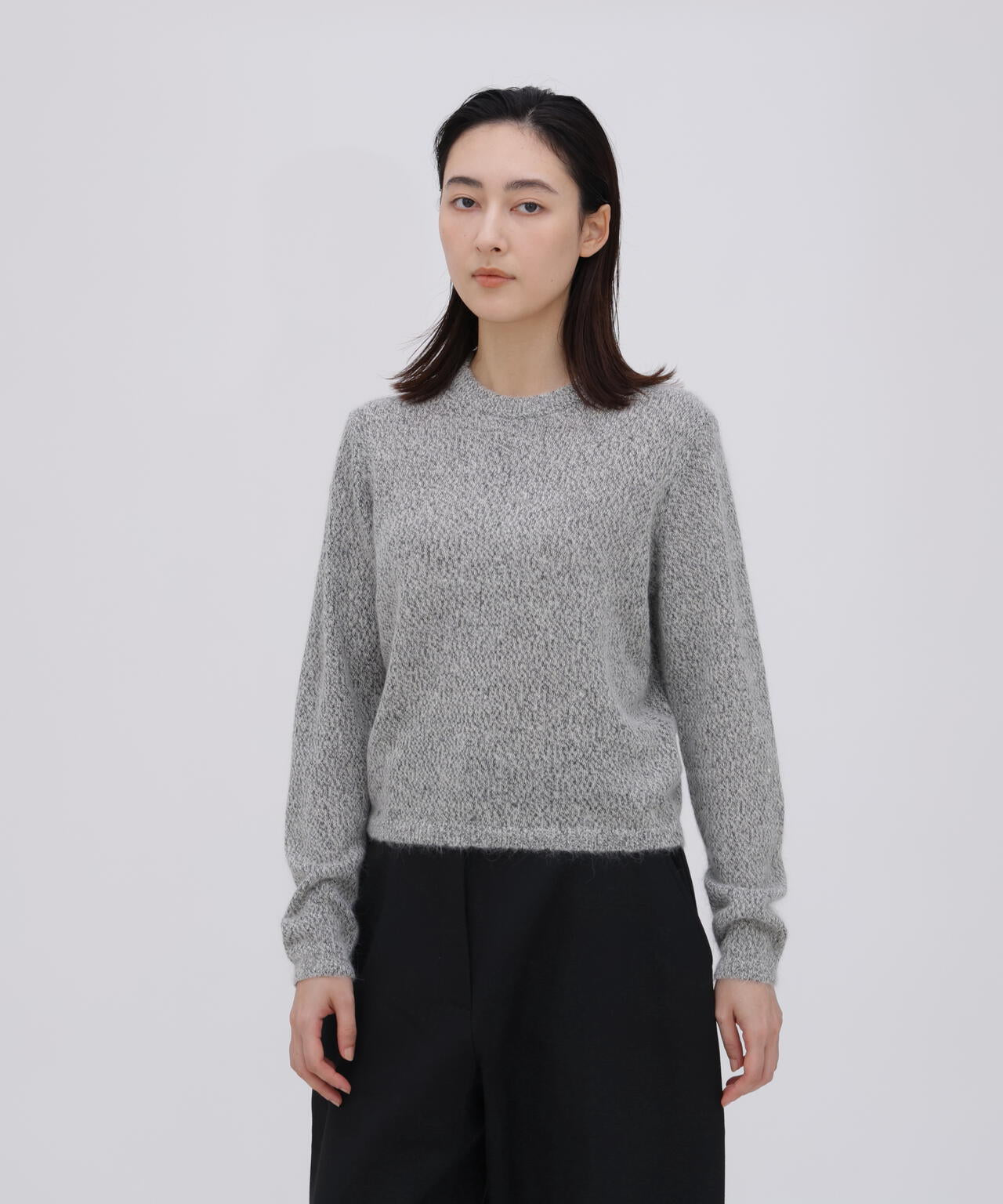 ATON / ALPACA SILK CREWNECK SWEATER