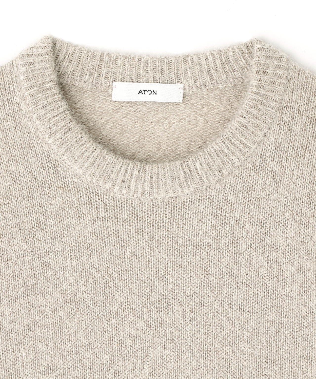 ATON / ALPACA SILK CREWNECK SWEATER
