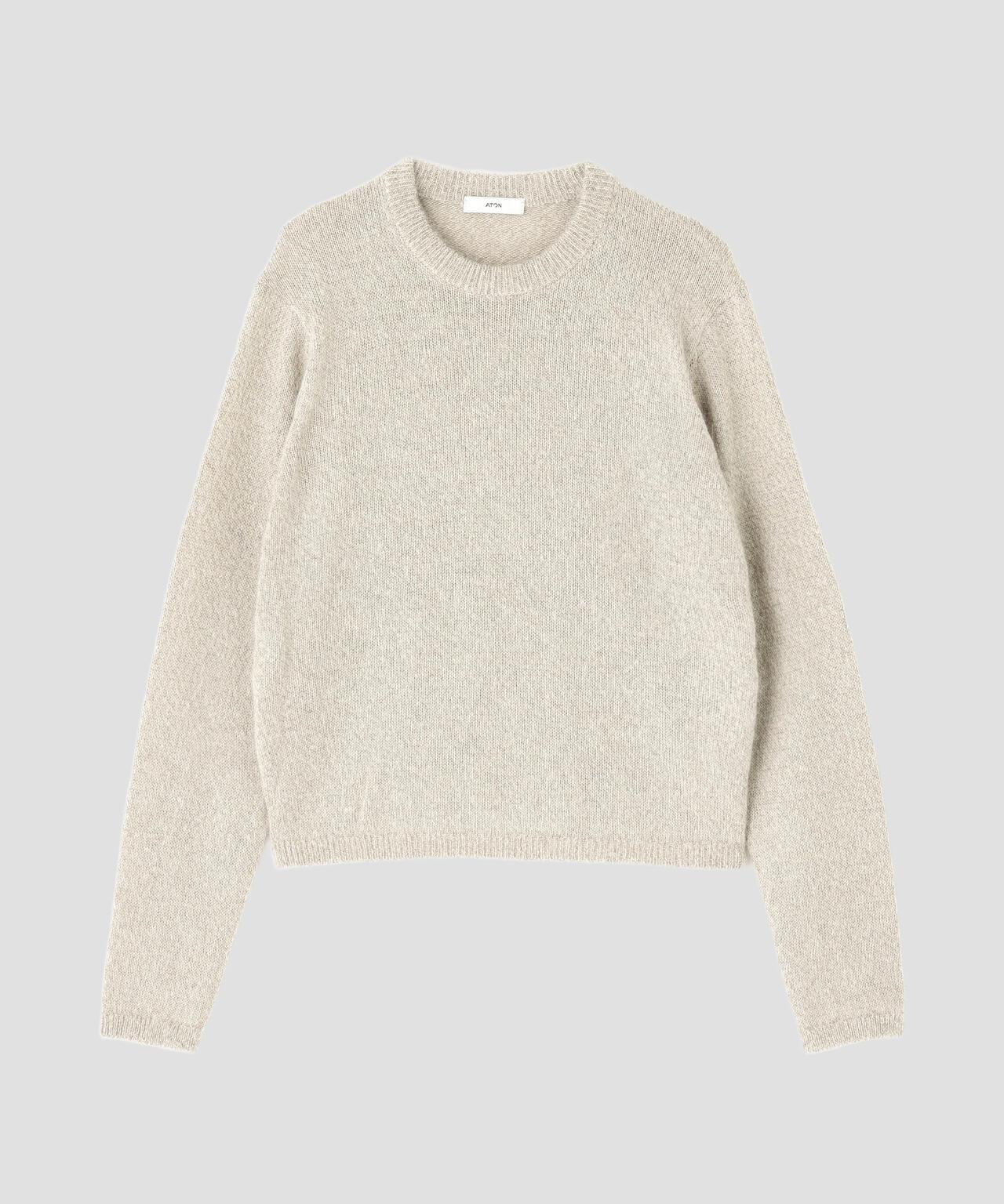 ATON / ALPACA SILK CREWNECK SWEATER